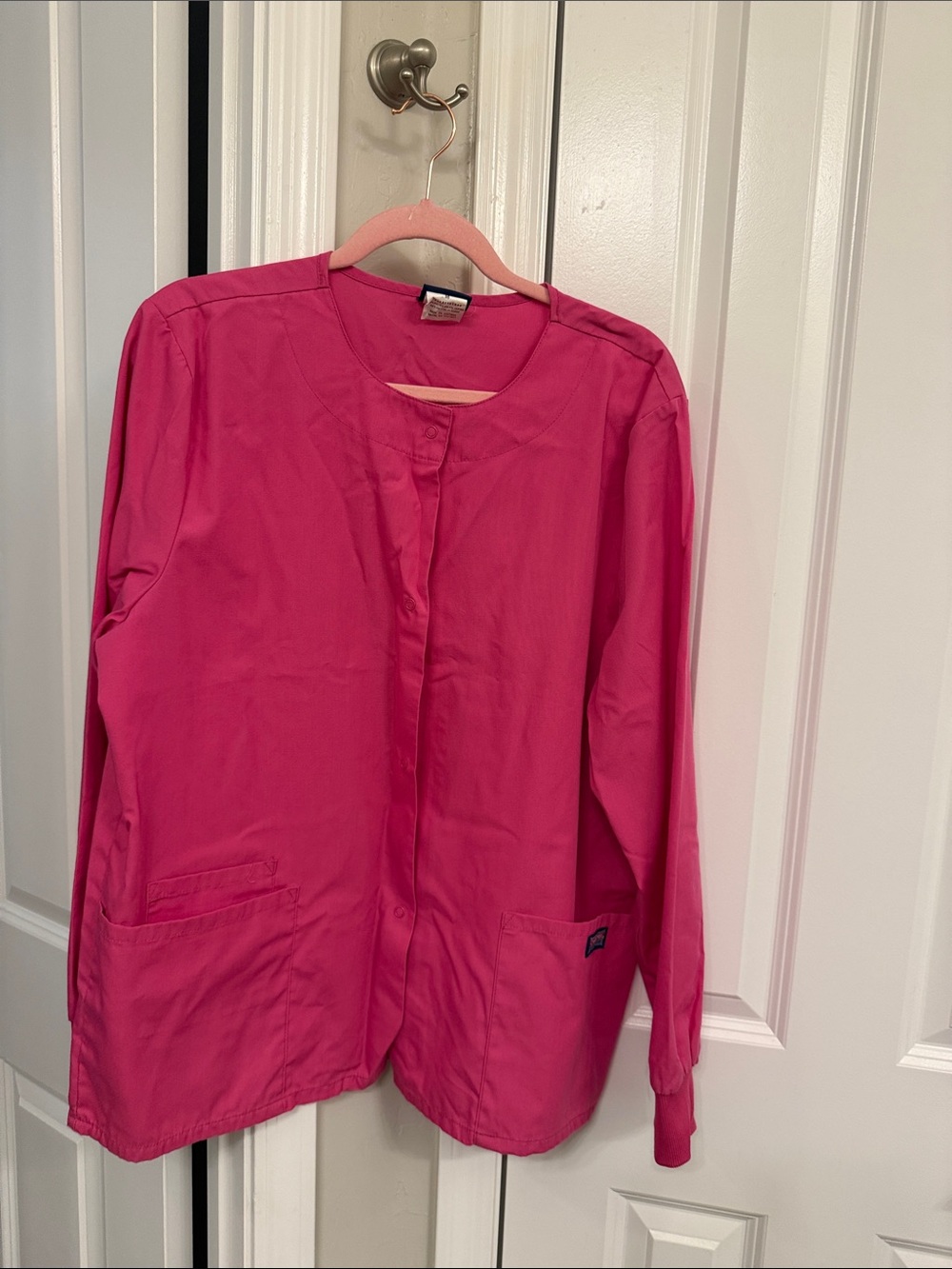 Cherokee Hot Pink Scrub Jacket